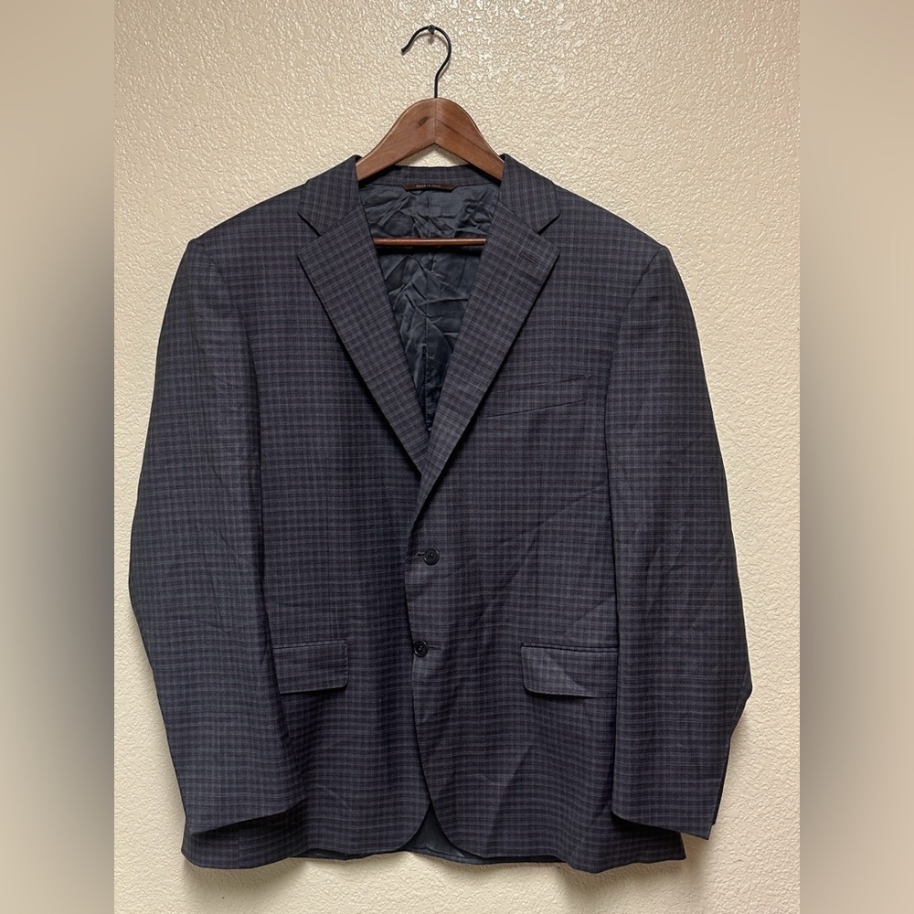 Canali 1934 Charcoal & Blue Jacket - Size 54